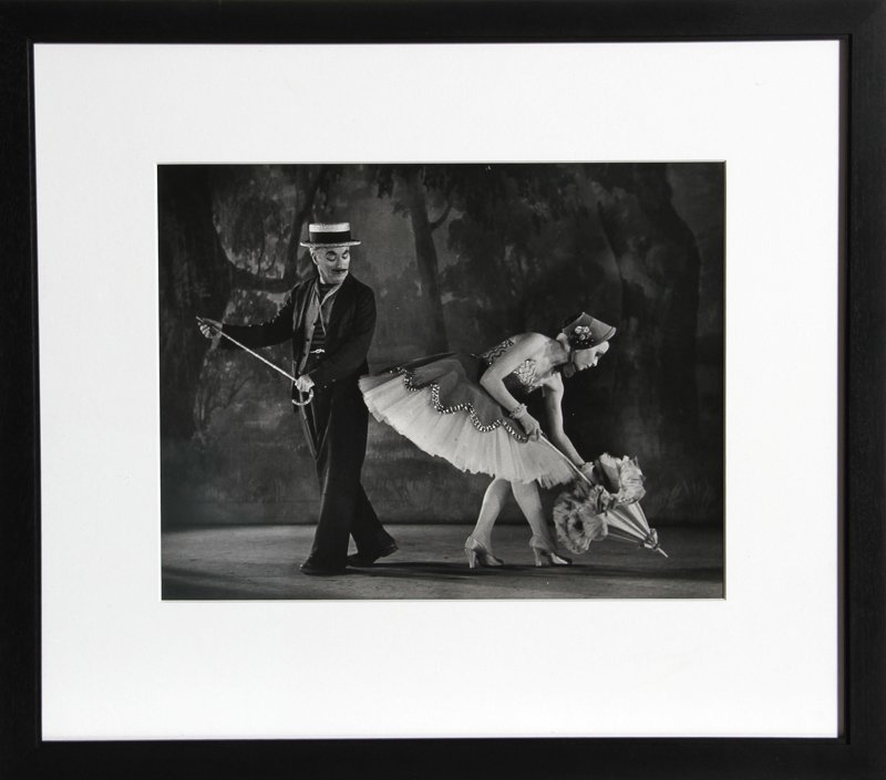 W. Eugene Smith, Limelight - Charlie Chaplin and Claire: Artist: W. Eugene Smith, American (1918 - 1978) Title: Limelight - Charlie Chaplin and Claire Bloom Medium: Gelatin Silver Print Size: 10 x 13 in. (25.4 x 33.02 cm) Frame Size: 18.5 x 21 inches