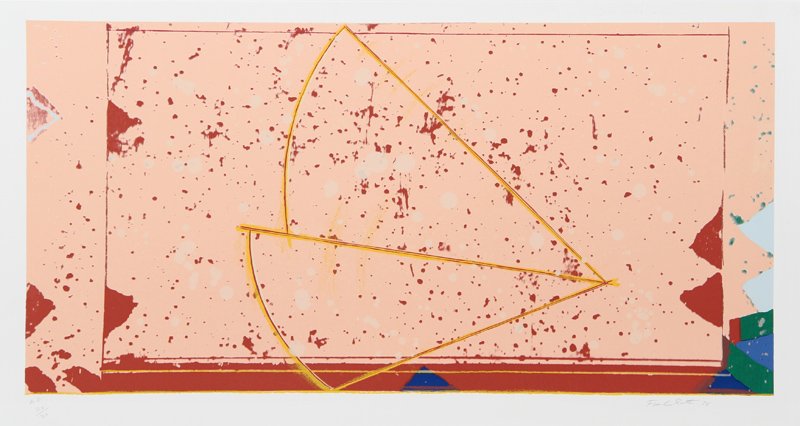Frank Roth, Two Wedges, Serigraph: Artist: Frank Roth, American (1936 - ) Title: Untitled - Two Wedges Year: 1978 Medium: Serigraph, signed, titled and numbered in pencil Edition: AP 30 Image Size: 17 x 34 inches Size: 20.5 x 37 in. (5