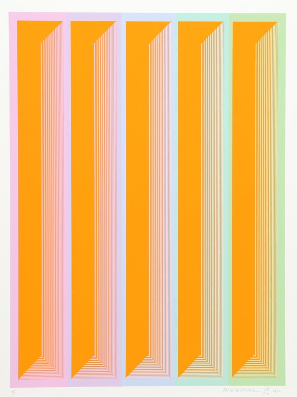 Richard Anuszkiewicz, Sequential IV from Sequential: Artist: Richard Anuszkiewicz, American (1930 - ) Title: Sequential IV from SEQUENTIAL portfolio Year: 1972 Medium: Serigraph, signed and numbered in pencil Edition: 183/200 Image Size: 26 x 19 inches