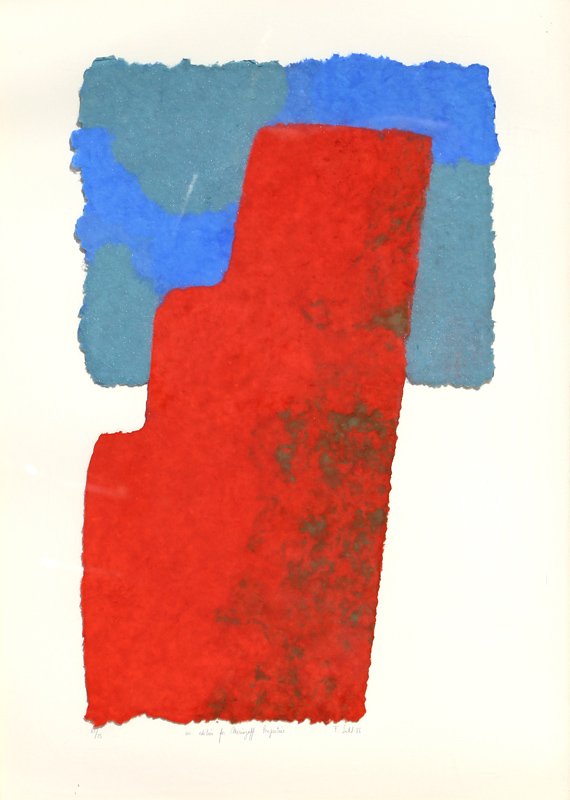 Francisca Sutil, Paper Pulp and Pigment Multiple: Artist: Francisca Sutil, Chilean (1952 - ) Title: untitled Year: 1986 Medium: Paper Pulp and Pigment Multiple, signed and numbered in pencil Edition: 55/75 Image Size: 22.5 x 14.5 inches Size: 29 x 21