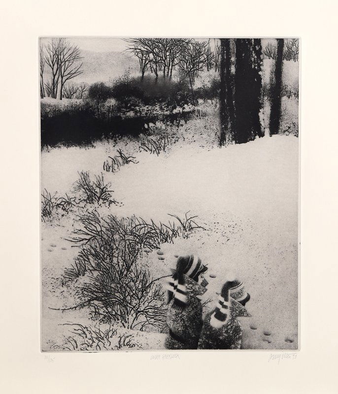 Peter Milton, Under Greylock, Intaglio Etching: Artist: Peter Milton, American (1930 - ) Title: Under Greylock Year: 1993 Medium: Intaglio Etching, signed and numbered in pencil Edition: 175 Image Size: 18.25 x 15 inches Size: 25 x 21.5 in. (63.5 x
