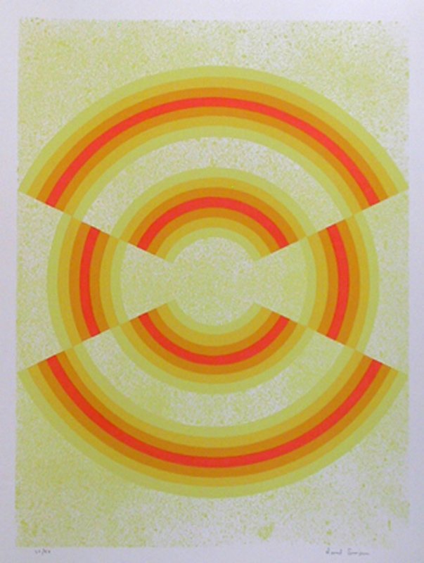 David Simpson, Ovograph, Serigraph: Artist: David Simpson, American (1928 - ) Title: Ovograph Year: circa 1969 Medium: Serigraph, signed and numbered in pencil Edition: 50 Size: 30 in. x 22 in. (76.2 cm x 55.88 cm)