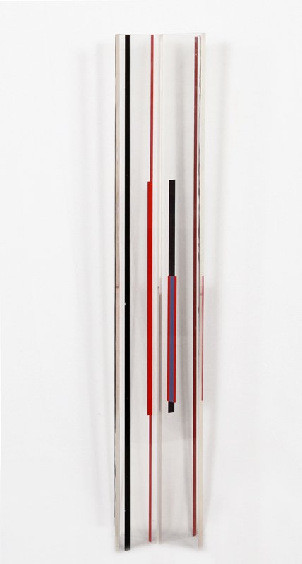 Ilya Bolotowsky, Minimalist Geometric Acrylic Sculpture: Artist: Ilya Bolotowsky, Russian/American (1907 - 1981) Title: Untitled Medium: Acrylic Sculpture, signed and number inscribed Edition: 59/125 Size: 30 x 7 x 7 in. (76.2 x 17.78 x 17.78 cm)