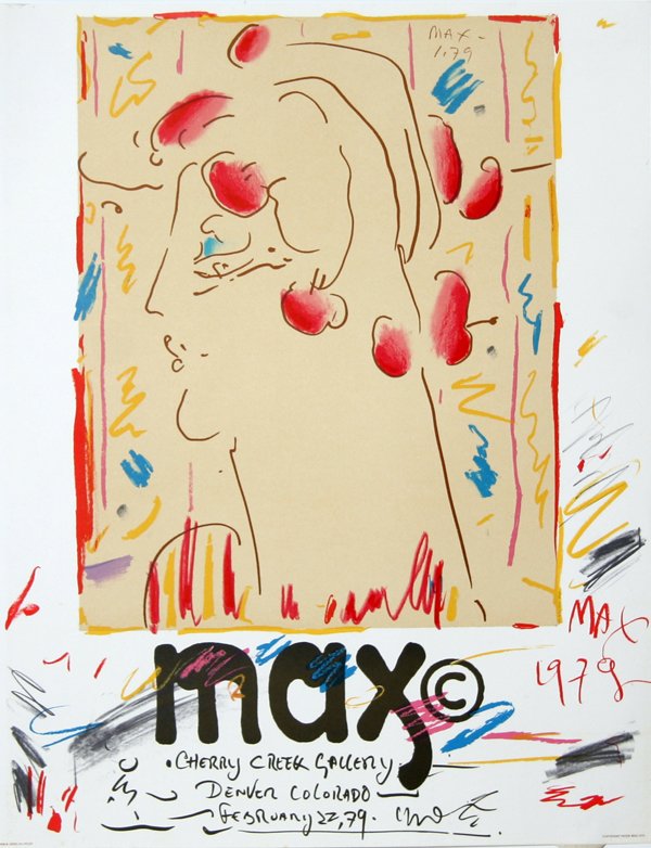 Peter Max, Cherry Creek Gallery, Colorado, Poster: Artist: Peter Max, German/American (1937 - ) Title: Cherry Creek Gallery, Colorado Year: 1979 Medium: Poster Size: 28 in. x 22 in. (71.12 cm x 55.88 cm)