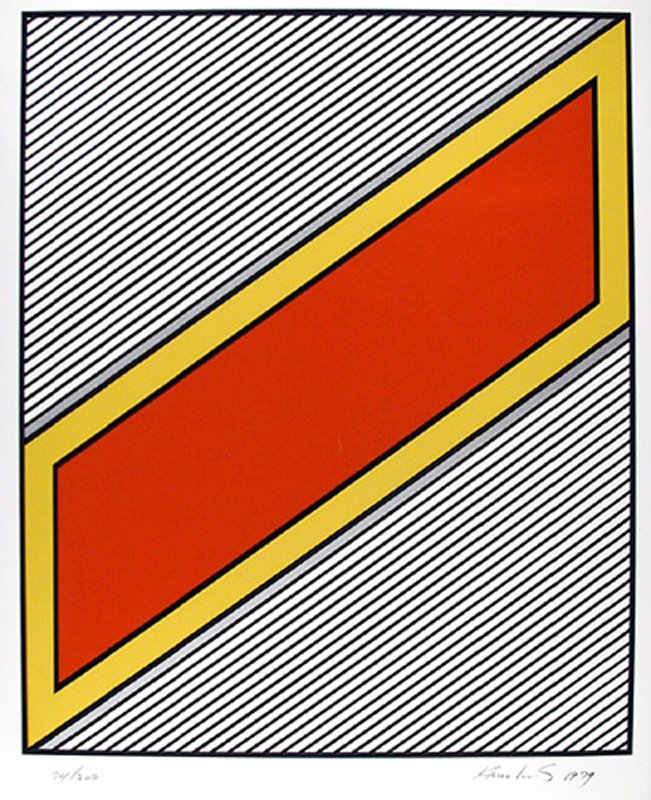 Nicholas Krushenick, Silver Image, Serigraph: Artist: Nicholas Krushenick, American (1929 - 1999) Title: Silver Image Year: 1979 Medium: Serigraph, signed and numbered in pencil Edition: 200, AP 30 Size: 32 in. x 26 in. (81.28 cm x 66.04 cm)