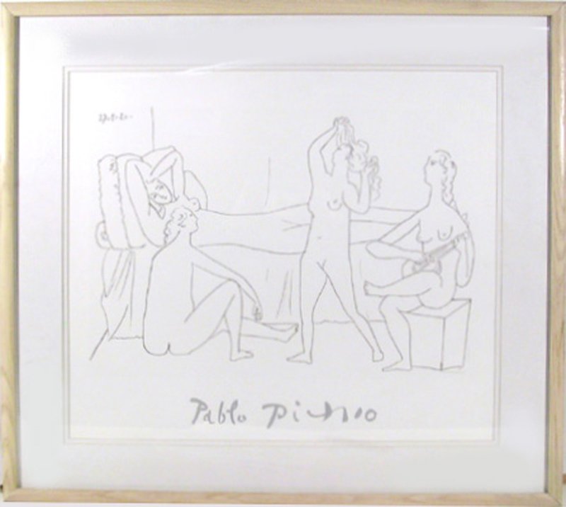 Pablo Picasso, Quatre Nus Au Harem, Lithograph