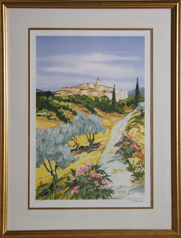 Anne-Marie Briante, Untitled, Lithograph: Artist: Anne-Marie Briante Title: untitled Year: circa 1980 Medium: Lithograph [Signed and numbered in pencil] Edition: 131/350 Image Size: 23 x 15.5 inches Frame Size: 34 x 26 inches