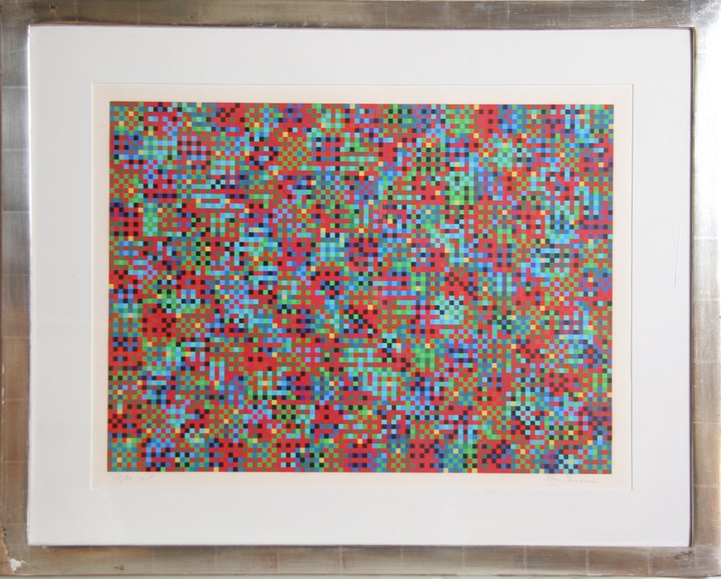 Tony Bechara, Comb 21, Serigraph: Artist: Tony Bechara, Puerto Rican (1942 - ) Title: Comb 21 Year: circa 1980 Medium: Serigraph, signed and numbered in pencil Edition: 250 Size: 22 in. x 24 in. (55.88 cm x 60.96 cm)