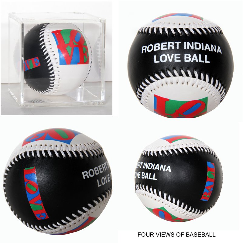 Robert Indiana, Love Ball, Collectible Baseball: Artist: Robert Indiana, American (1928 - ) Title: Love Ball Medium: Collectible Baseball Size: 3 x 3 in. (7.62 x 7.62 cm)