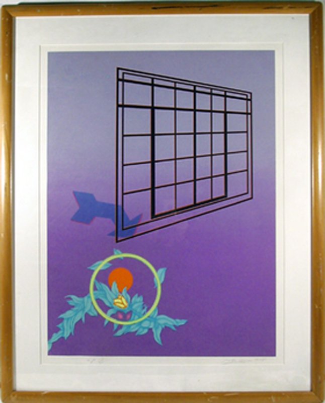 Rita Simon, Arrow, Serigraph: Artist: Rita Simon, American (1938 - ) Title: Untitled - Arrow Year: 1979 Medium: Serigraph, signed and numbered in pencil Edition: 300 Size: 33.5 in. x 25.5 in. (85.09 cm x 64.77 cm)