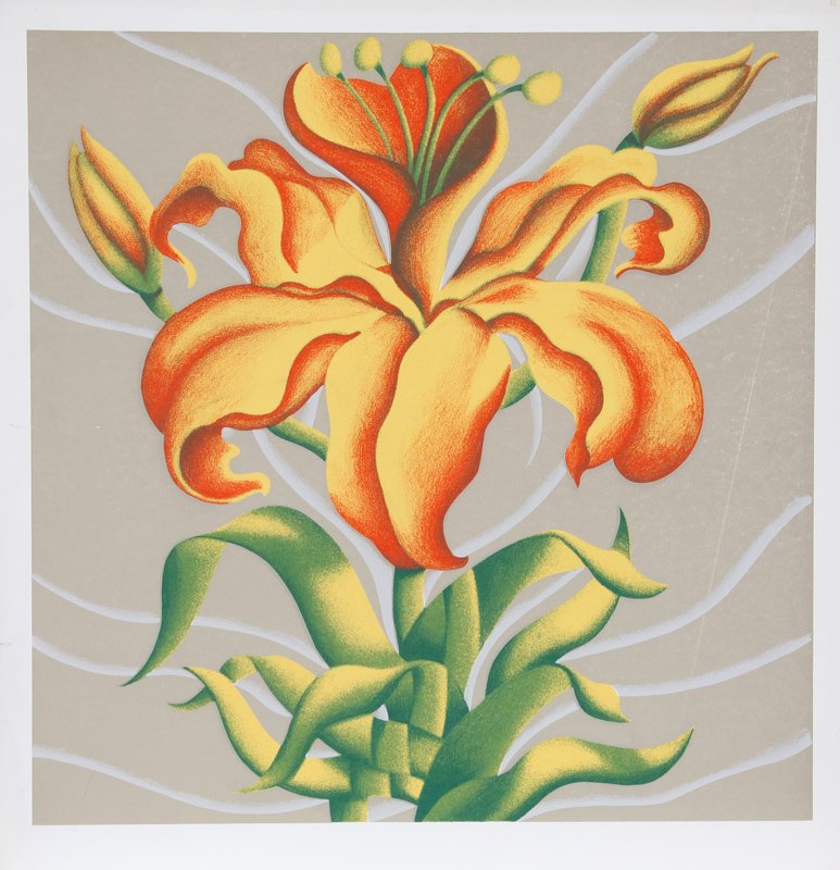 Jack Brusca, Untitled 11 (Yellow Flower), Serigraph: Artist: Jack Brusca, American (1939 - 1993) Title: Untitled 11 (Yellow Flower) Year: circa 1978 Medium: Serigraph, signed and numbered in pencil Edition: 200, AP 30 Image Size: 24 x 24 inches Size: 28