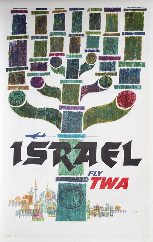 David Klein, TWA Travel Poster - Israel, Lithograph (1 of 1)