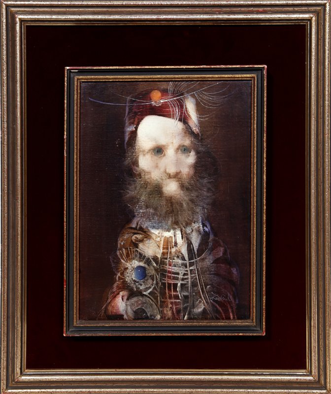 Endre Szasz, The Rabbi, Oil Painting (1 of 3)