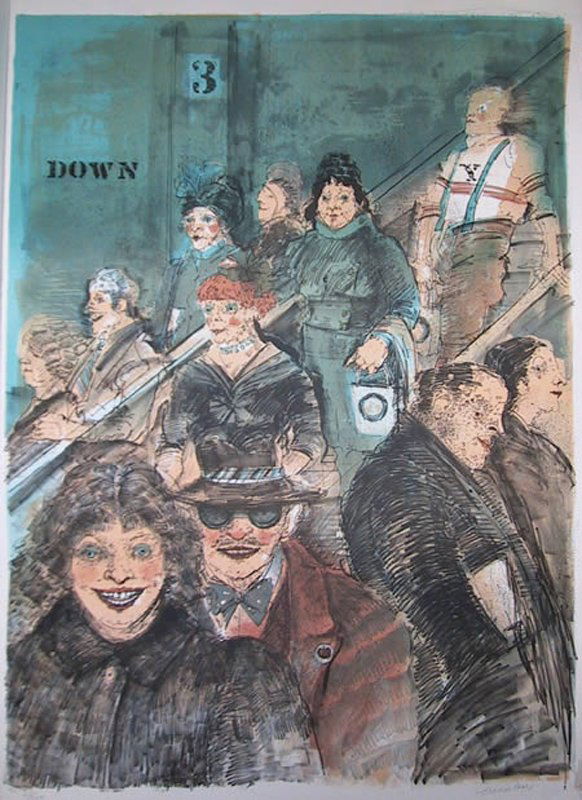 Marcia Marx, Down, Lithograph (1 of 1)