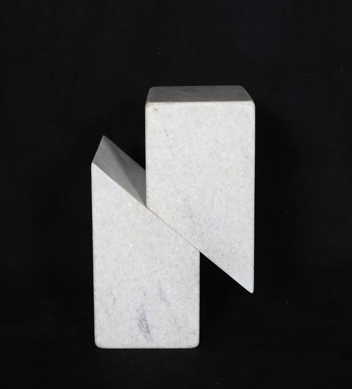Modern Geometric Angle, Minimalist Granite Sculpture (1 of 6)