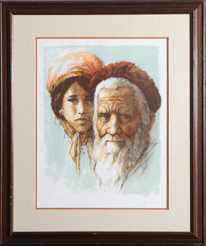 William Weintraub, Bearded Man and Young Girl, (1 of 1)