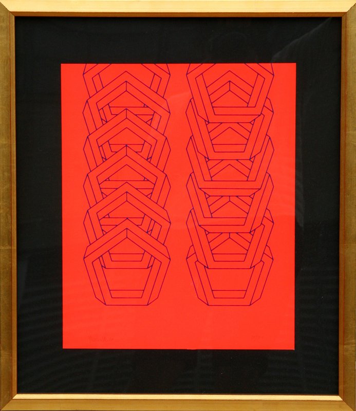 Jose Maria Yturralde, Interlocked Hexagons, Serigraph (1 of 1)