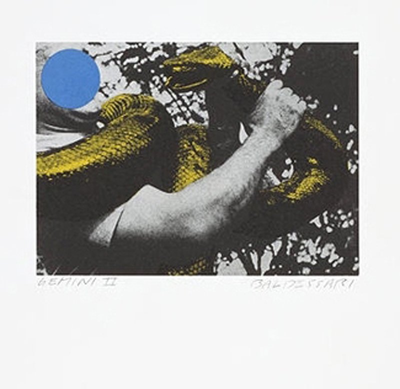John Baldessari, Man with Snake, Lithograph (1 of 1)