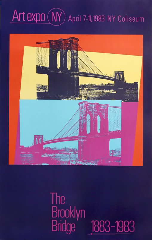 Andy Warhol, The Brooklyn Bridge, Poster (1 of 1)