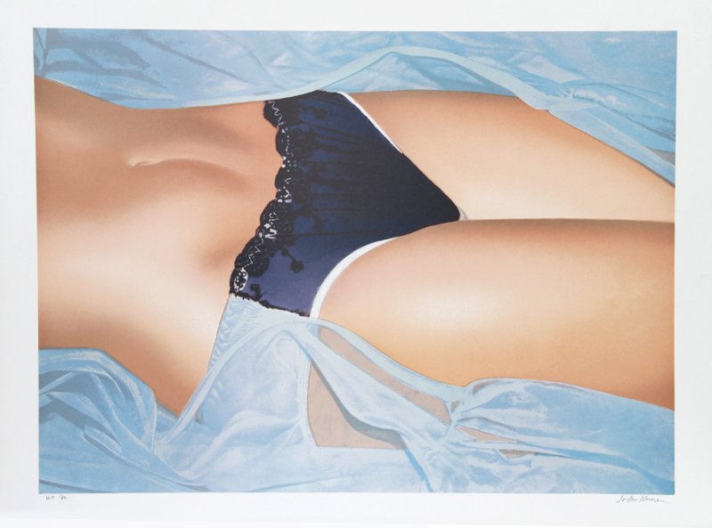 John Kacere, Blue Panties, Lithograph (1 of 1)