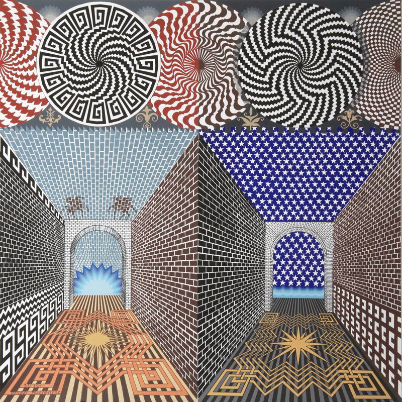 Pedro Friedeberg, Encuentro de Dos Mundos, Serigraph (1 of 1)