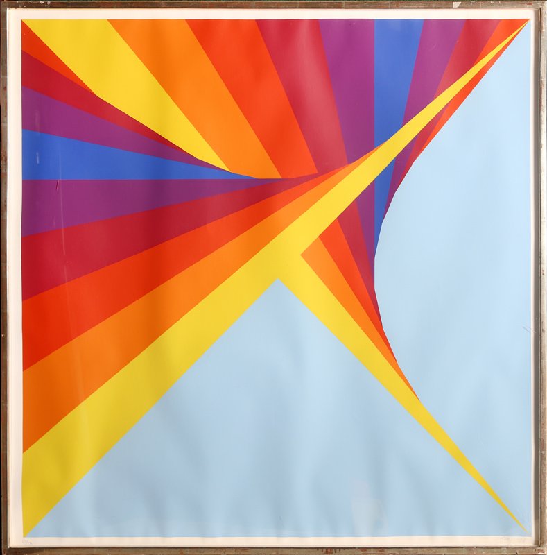 Herbert Bayer, Striped Twists, Silkscreen (1 of 1)