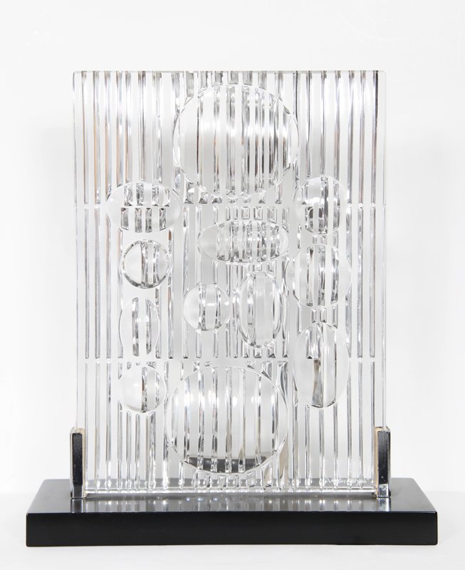 Victor Vasarely, Erebus, Cut Crystal Sculpture (1 of 6)