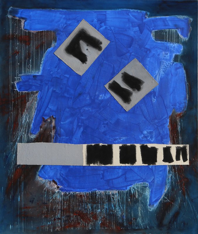 Ann Purcell, Sorcerer, Mixed Media on Canvas: Artist: Ann Purcell, American (1941 - ) Title: Sorcerer Year: 1981 Medium: Mixed Media on Canvas Size: 72 x 60 in. (182.88 x 152.4 cm)