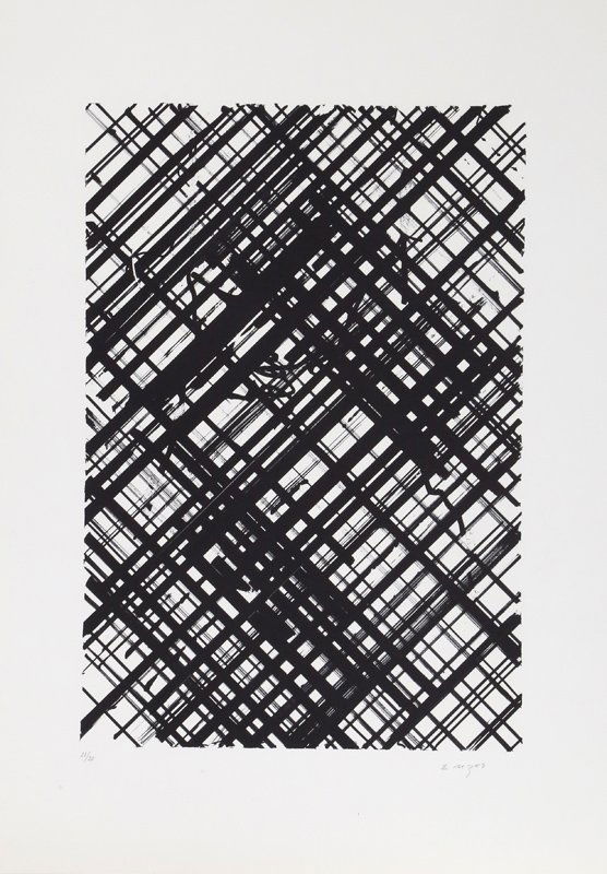 Ed Moses, untitled 1, Lithograph: Artist: Ed Moses, American (1926 - ) Title: untitled 1 Year: 1989 Medium: Lithograph, signed and numbered in pencil Edition: 21/25 Image Size: 23.5 x 16 inches Size: 33 x 25 in. (83.82 x 63.5 cm)