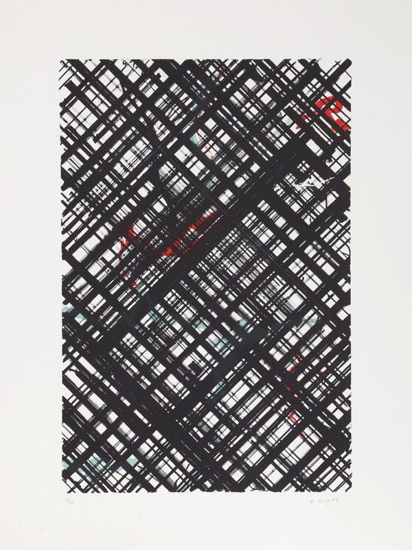 Ed Moses, untitled 2, Lithograph: Artist: Ed Moses, American (1926 - ) Title: untitled 2 Year: 1989 Medium: Lithograph, signed and numbered in pencil Edition: 21/25 Image Size: 23.5 x 16 inches Size: 33 x 25 in. (83.82 x 63.5 cm)