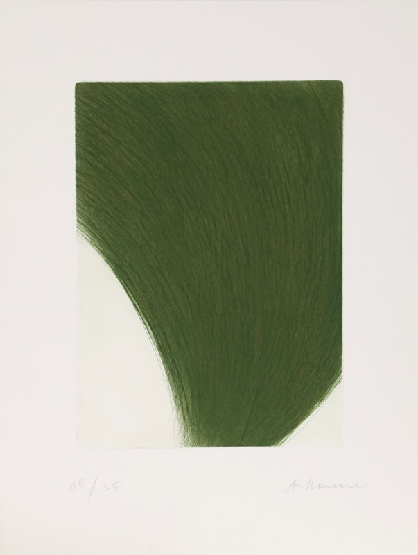 Arnulf Rainer, Gruner Krug, Aquatint Etching: Artist: Arnulf Rainer, Austrian (1929 - ) Title: Gruner Krug Year: 1966-1968 Medium: Etching with Aquatint, signed and numbered in pencil Edition: 19/35 Image Size: 17 x 12.5 inches Size: 26 x 19.5 in