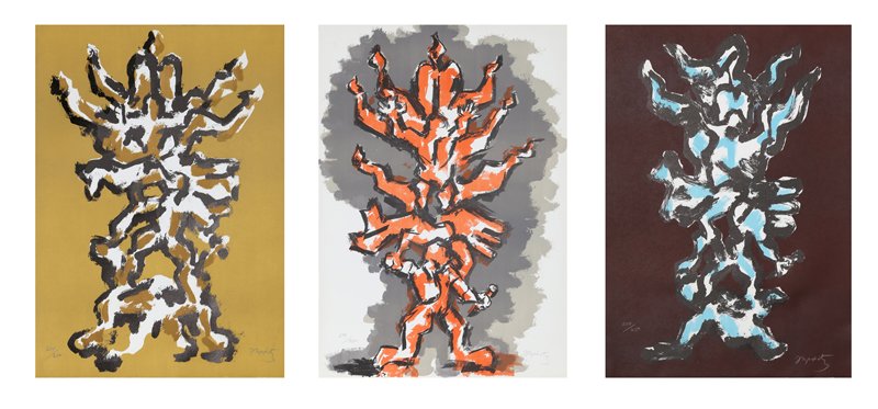 Jacques Lipchitz, Tree of Life, Set of 3 Lithographs (1 of 5)