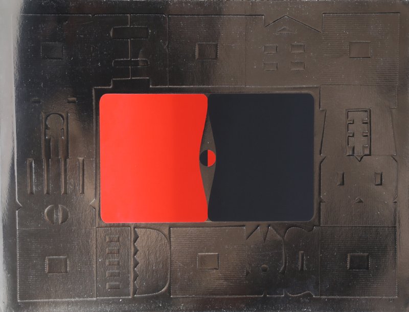 Xiu-ping Liao, Dialogue, Silkscreen with Embossing on (1 of 1)