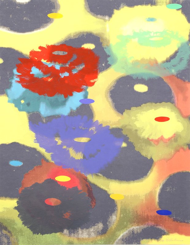 Ross Bleckner, PS III, 27 Color Screenprint (1 of 1)