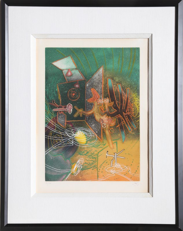 Roberto Matta, Feu, Feu Sur Moi Plate 9 from Une Saison (1 of 1)