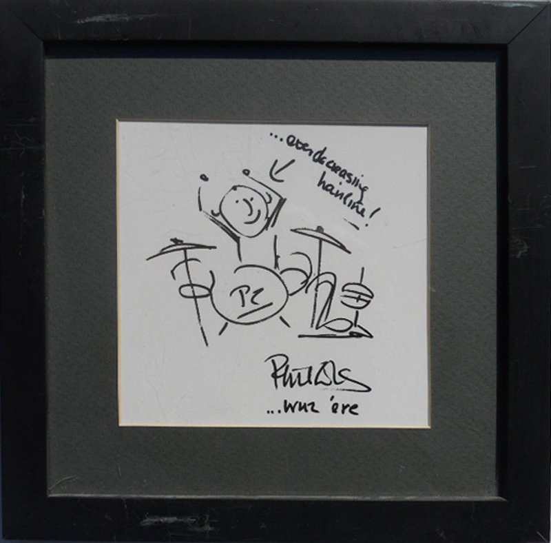 Phil Collins, Self Portrait Drumming Hairline, Print on (1 of 1)