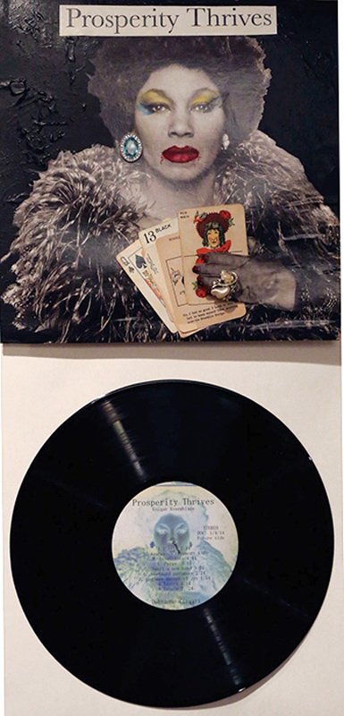 Debranne Cingari, Prosperity Thrives, Mixed Media: Artist: Debranne Cingari, American (1963 - ) Title: Prosperity Thrives Year: 2014 Medium: Mixed Media Assemblage, signed Size: 12.4 x 12.4 in. (31.5 x 31.5 cm)