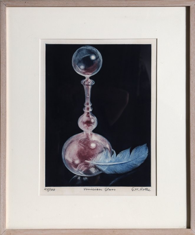 Gatja Helgart Rothe, Venecian Glass, Aquatint Etching (1 of 1)