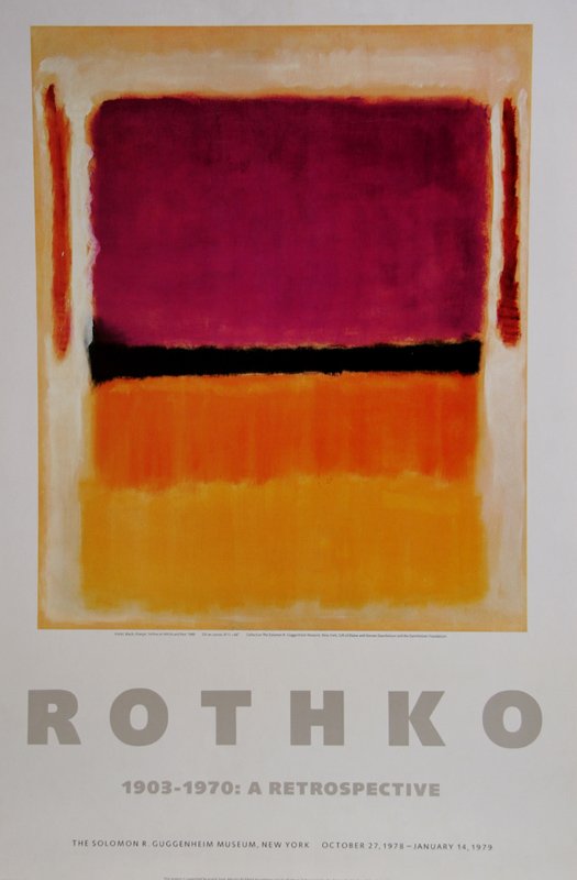 Mark Rothko, A Retrospective - Red, Orange, Tan, and (1 of 1)