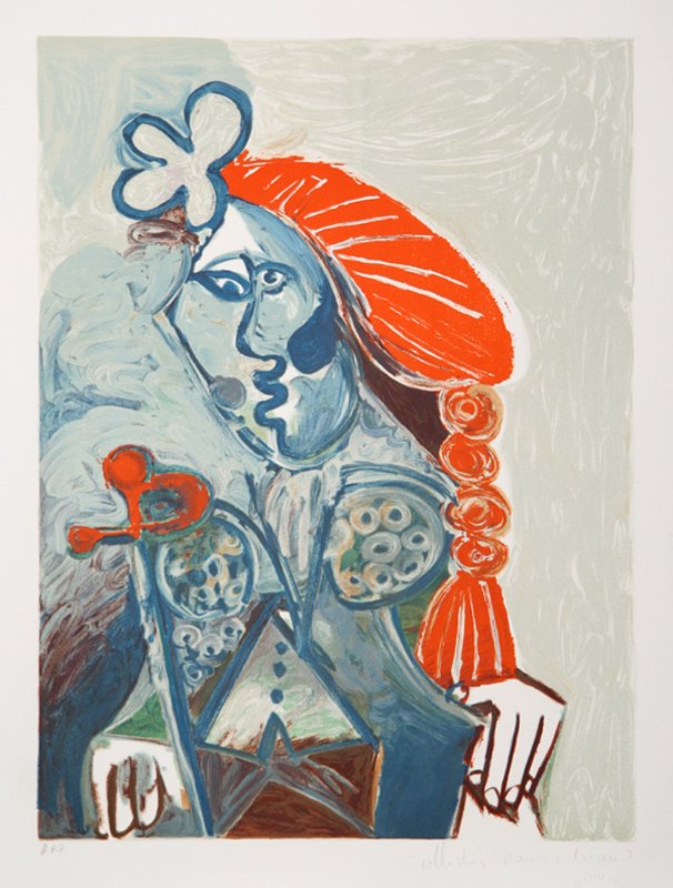 Pablo Picasso, La femme avec le Beret Rouge, Lithograph (1 of 1)