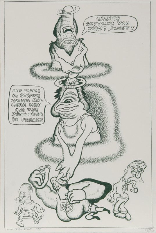 Peter Saul, Sweety (Green), Color Silkscreen: Artist: Peter Saul, American (1934 - ) Title: Sweety (Green) Year: 1995 Medium: Color Silkscreen, Signed in Pencil Edition: CTP Size: 22.5 x 15 in. (57.15 x 38.1 cm)