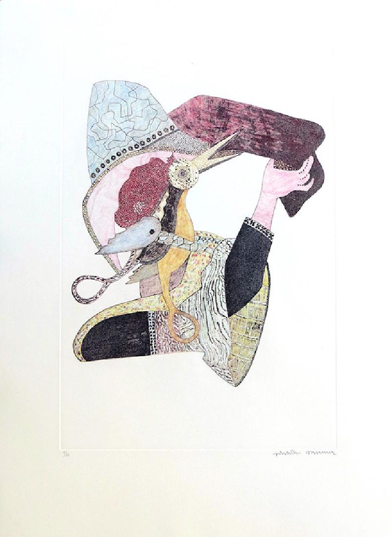 Jonathan Hammer, Kovno No. 9, Etching: Artist: Jonathan Hammer, American (1960 - ) Title: Kovno No. 9 Year: circa 1980 Medium: Etching, signed and numbered in pencil Edition: 6/35 Image Size: 22 x 15 inches Size: 30 x 22 in. (76.2 x 55.88