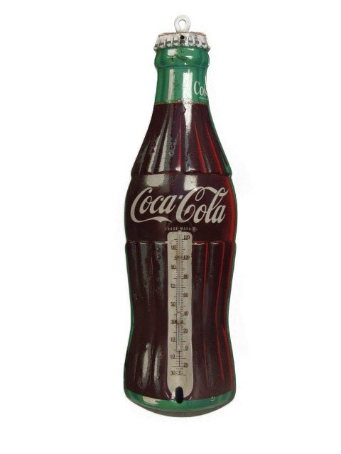 Small Coca-Cola Bottle Shaped Thermometor (1 of 2)