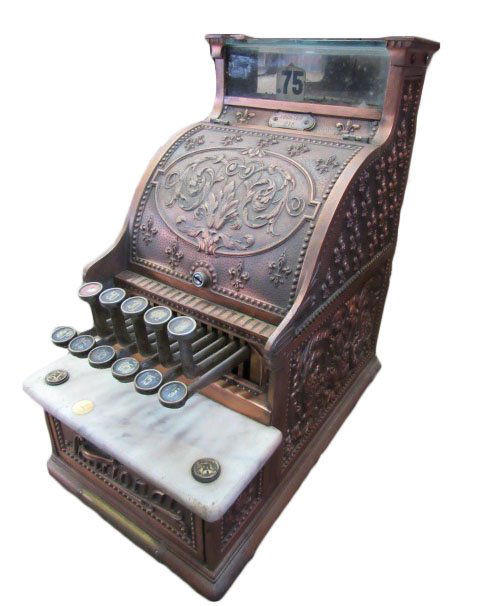 Brass with Copper Plating National Cash Register (1 of 1)