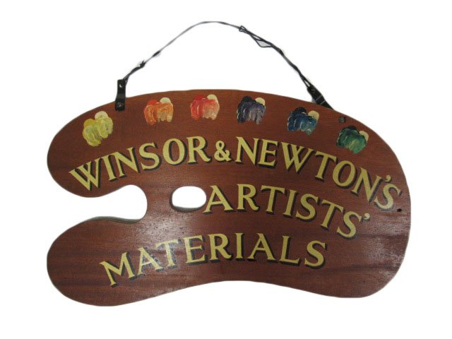 Winsor and Newton's Artists Materials sign (1 of 2)
