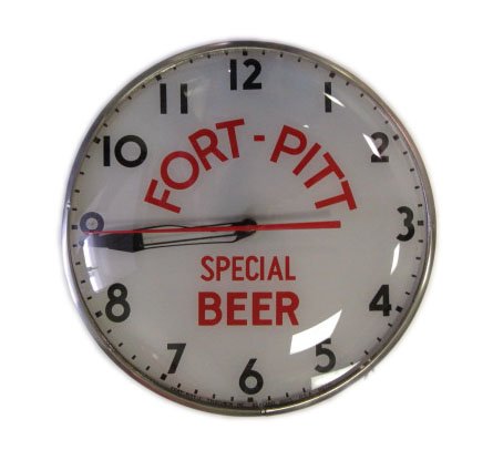 Fort Pitt Beer Advertising Clock (1 of 1)
