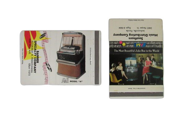 Vending Distributor Matchbook Covers Featuring AMI (1 of 2)