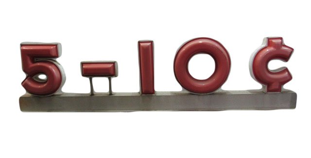 Five and Dime Store Sign (1 of 2)