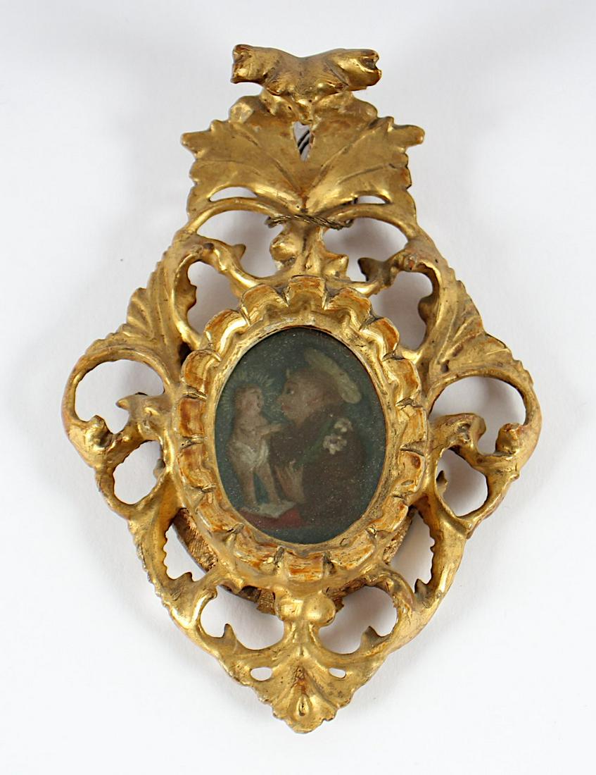 VOTIVBILD, verso ''Lamm Gottes'' (Wachs), vorderseitig (1 of 2)