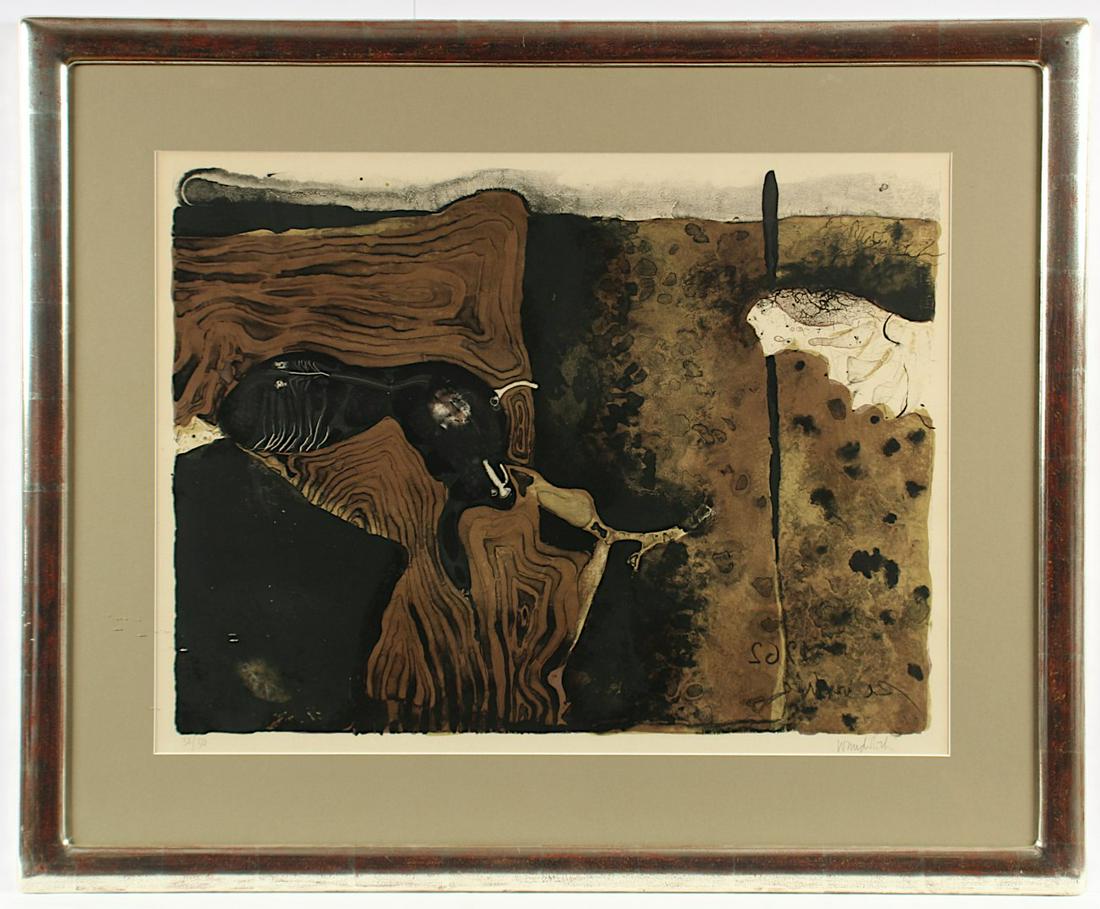 WUNDERLICH, Paul, ''o.T.'', Original-Farblithografie, (1 of 2)